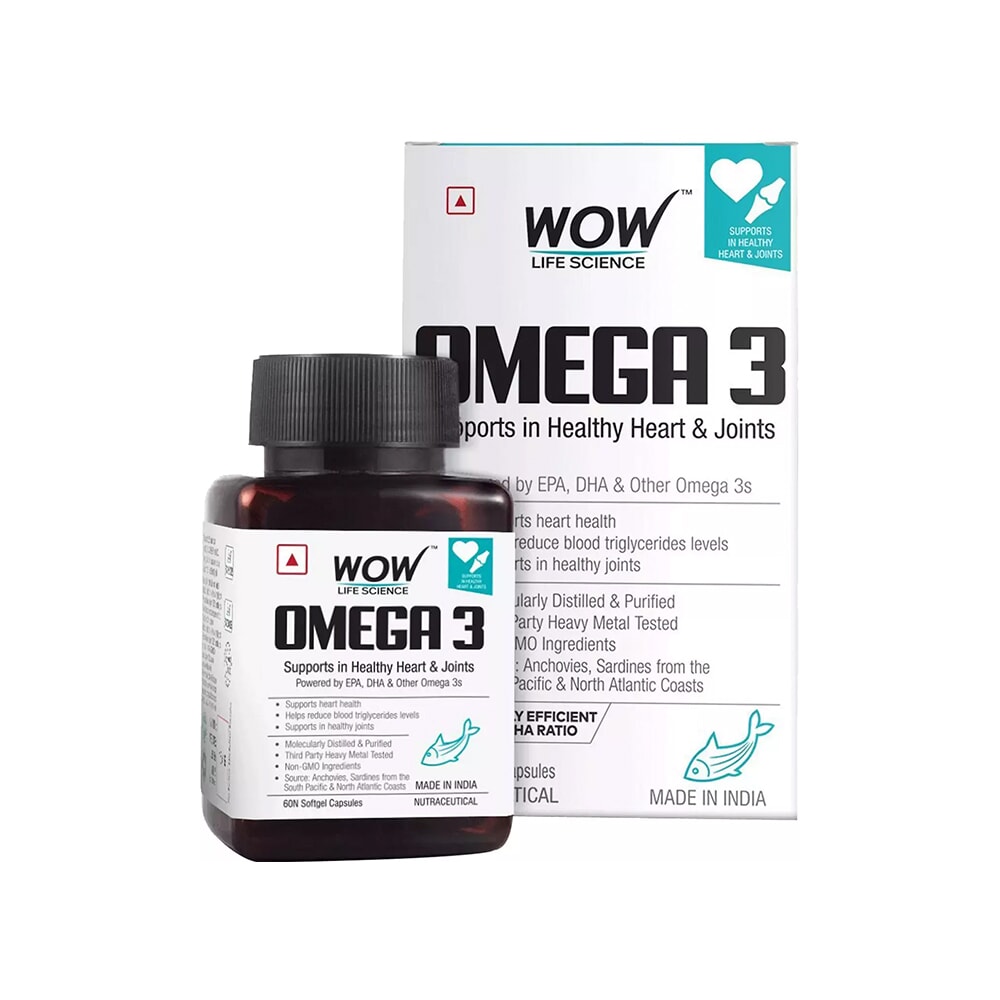 Wow Organic Omega 3 Wellness Supplement